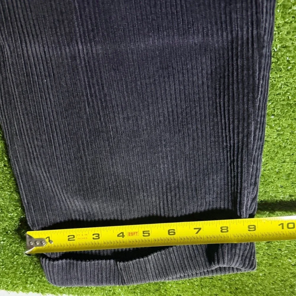 Dockers Corduroy Pants Mens 44x32 Pleated Relaxed Fit Navy Blue Wide Wale Khakis